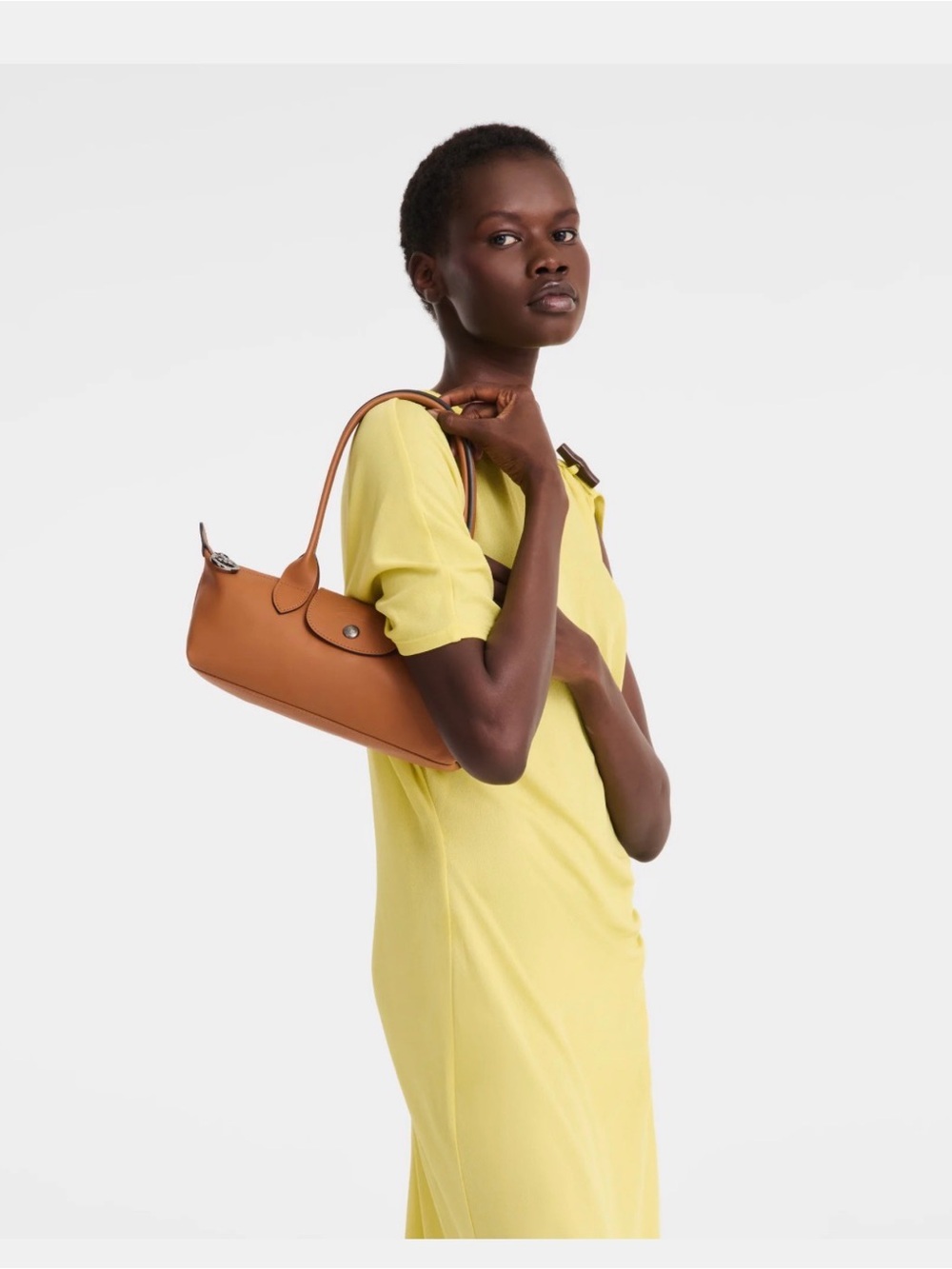 Longchamp Small Shoulder Bag in Cognac Brown - Picture 2 of 13